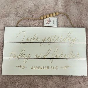 Bible verse wedding sign